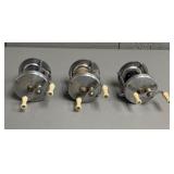 Trio of W. Bingham Co. Pikie No. 2025 Baitcast Ree