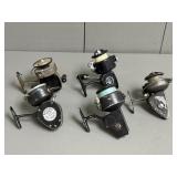 Five Assorted Vintage Spinning Reels