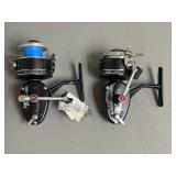 Two Garcia Mitchell 300A Spinning Reels, 1979