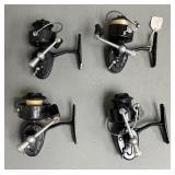 Four Garcia Mitchell 308 Spinning Reels