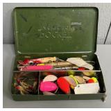 Pocket Tackle Box Includes Porter, Sea Hawks Lures