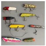 Assorted Vintage Painted Wood Lures