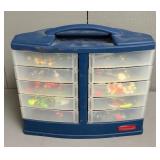 Rubbermaid Plastic Storage Container w/ Contents
