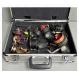 Assorted D.A.M. Spinning Reels and Parts in Case