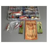 Assorted A.L.&W. Metal Lures and Spinners in Case