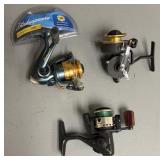 Three Spinning Reels