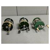 Three Baitcast Reels