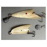 Two Hand Made Bone or Antler Lures