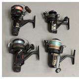 Four Shimano Spinning Reels