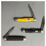 Three Small Pocket Utility Knives