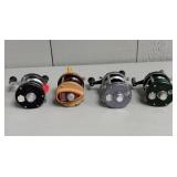 Four ABU Baitcast Reels