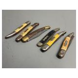 Six Pocket Fishing Knives