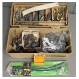 Plastic Tackle Box with Contents