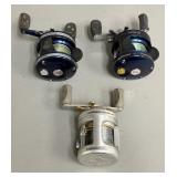 Three ABU Garcia Baitcast Reels