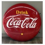 1950's 48' Coca Cola Porcelain Round Button Sign