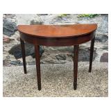Pretty Demi Lune Mahogany Hall Table