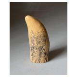 Vintage Faux Scrimshaw Resin Replica