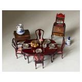 Assorted Doll House Furniture + Accessories