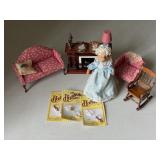Assorted Doll House Furniture + Accessories