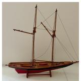 Wooden Scale Model of the Bluenose Ship