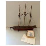 Wooden Scale Model of the Canadienne Ship