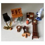 Assorted Doll House Furniture + Accessories