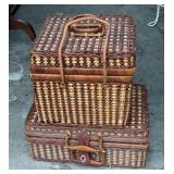 Two Wicker Picnic Baskets