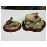 Two Border Fine Arts Hand Made Ceramic Figures
