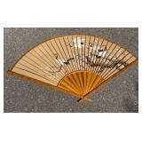 Decorative Asian Hand Painted Bamboo Fan