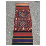 Turkish Kilim Wool Runner Rug