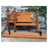 Pair of Cannonball Four Poster Twin Bed Frames