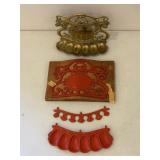 Brass Pipe Rack 1934, Includes Original Sand Cast