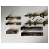 Assorted Brass Cabinet and Window Hardware