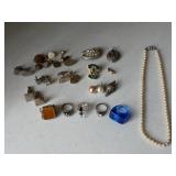 Assorted Costume Jewelry and Odd Pieces
