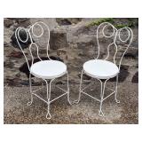Pair of Ice Cream Parlour Chairs