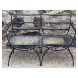Hand Made Wrought Iron Bench