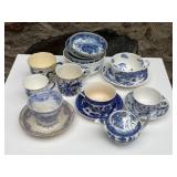 Assorted Blue & White China