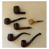 Assorted Carved and Burled Wood Pipes