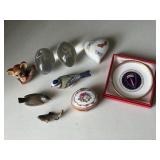 Assorted Glass + Ceramic Figurines