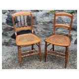 Two Caned Seat Occasional Chairs