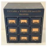 Nine Drawer Desktop Organizer Storage Chest