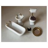 Assorted Doll House Bathroom Fixtures