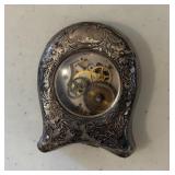 Sterling Silver Dresser Clock