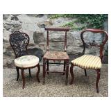 Three Antique Occasional Chairs