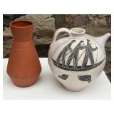 Two Decorative Pottery Pieces