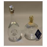 Two Small Decorative Bottles of Grappa