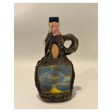 Vintage Austrian Faux Wood Tree Bark Liquor Bottle