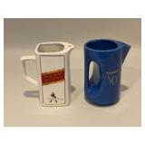Two Ceramic Advertising Whisky Jugs
