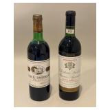 Two Vinatge Bottles of French Red Wine