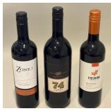 Three 750 mL Bottles of Canadian Wine